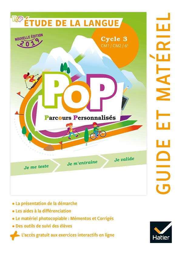 Pop - etude la langue cycle 3 ed. 2019 - guide pedagogique + acces numerique
