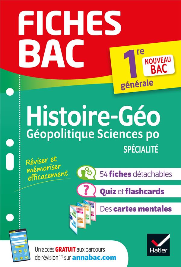 Fiches bac hggsp 1re generale (specialite) - nouveau programme de premiere