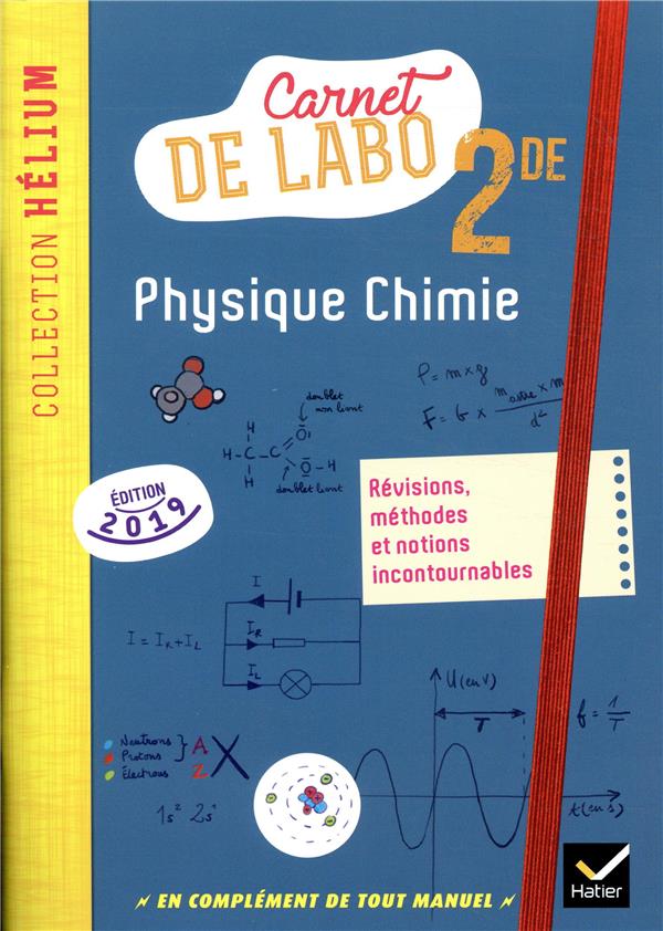 Physique chimie 2de - ed. 2019 - carnet de labo