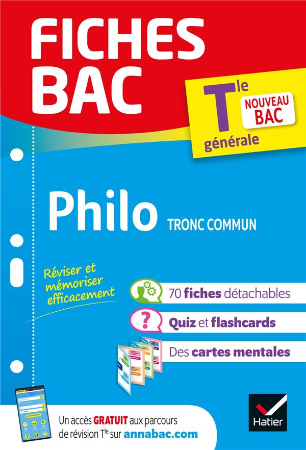 Fiches bac philosophie tle - bac 2024 - nouveau programme de terminale