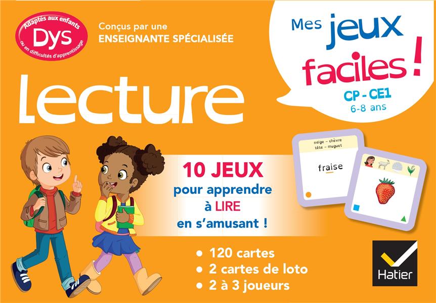 Mes jeux de lecture facile ! dys (cp-ce1)