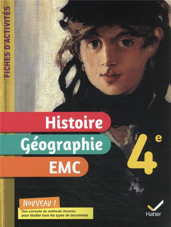 Fiches d'activites histoire-geographie-emc 4e - ed. 2022 - cahier eleve