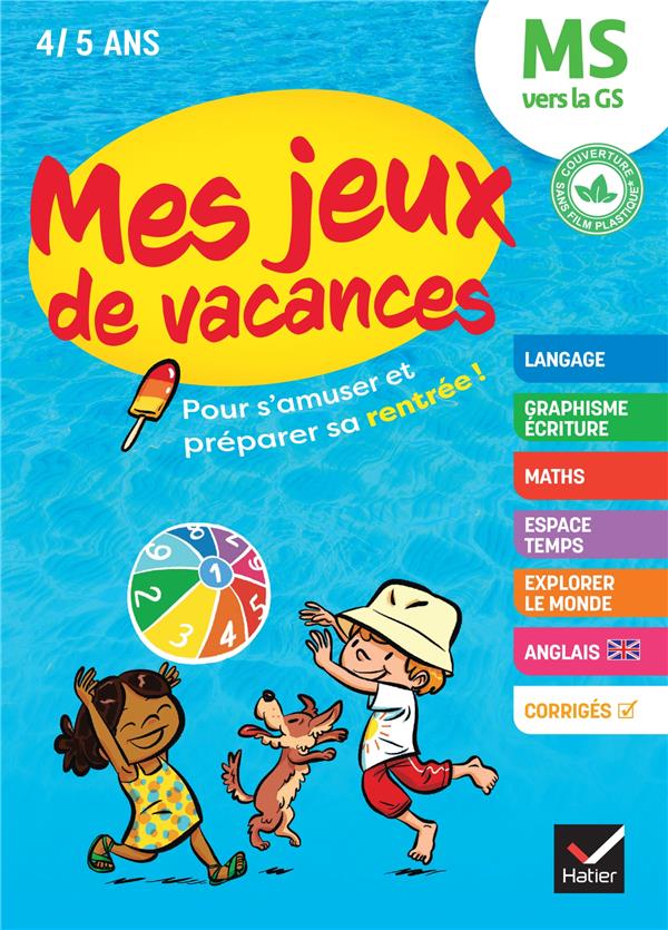 Mes jeux de vacances ms vers la gs- 2022 - pour s'amuser et preparer sa rentree