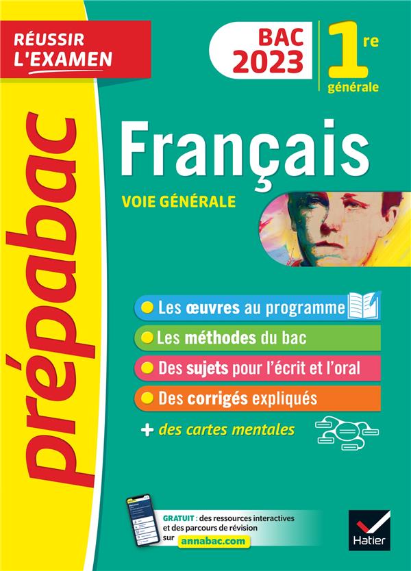 Prepabac francais 1re generale - bac de francais 2023 (ecrit & oral) - avec les oeuvres au programme