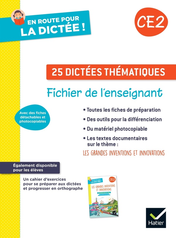 En route pour la dictee ! ce2 - ed. 2023 - fichier photocopiable