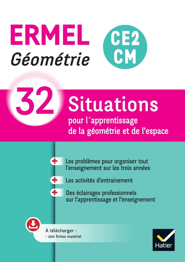 Ermel geometrie ce2/cm - ed. 2024 - guide + ressources photocopiables