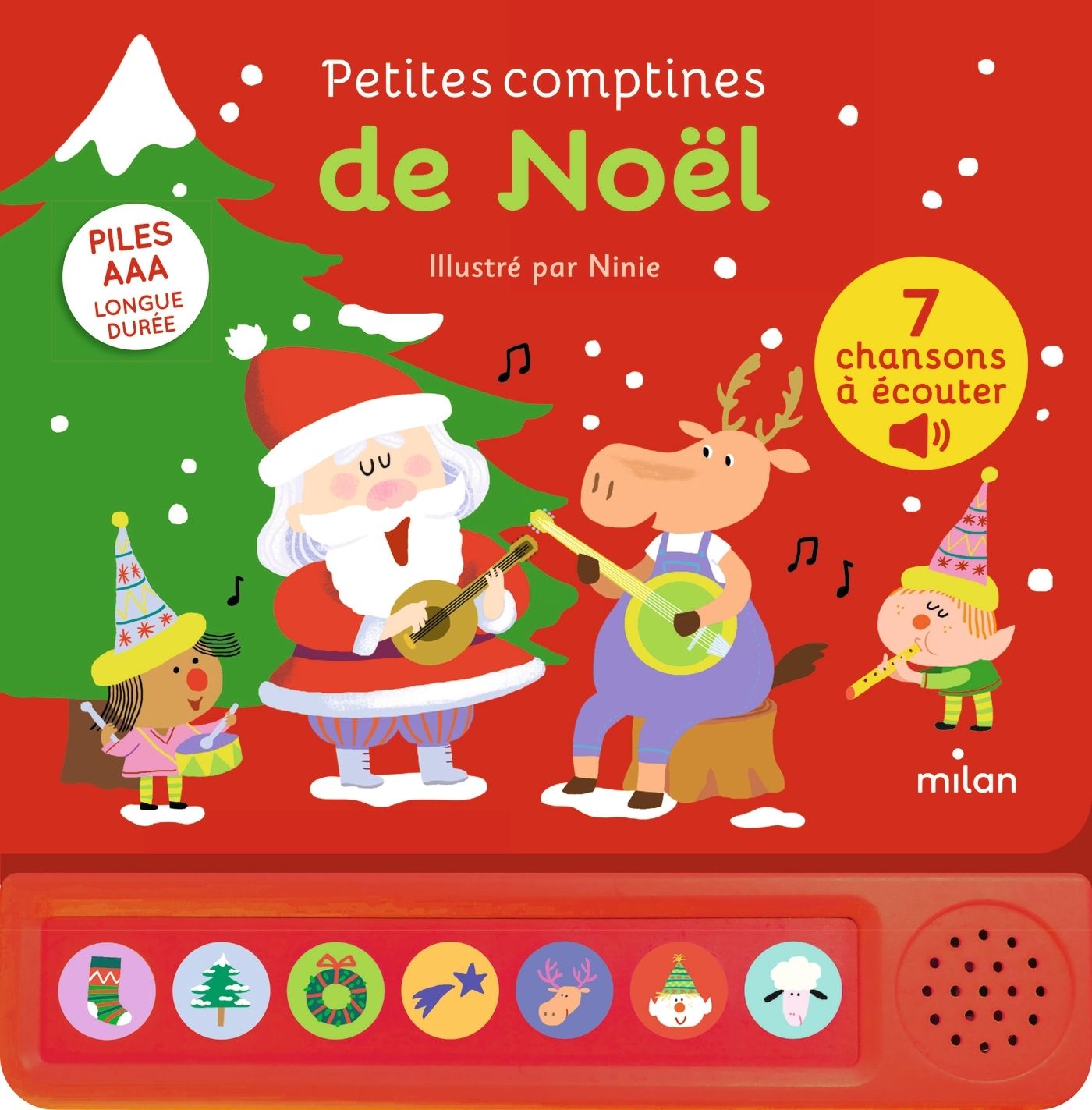 Contes et comptines a ecouter - petites comptines de noel- livre sonore - des 1 an