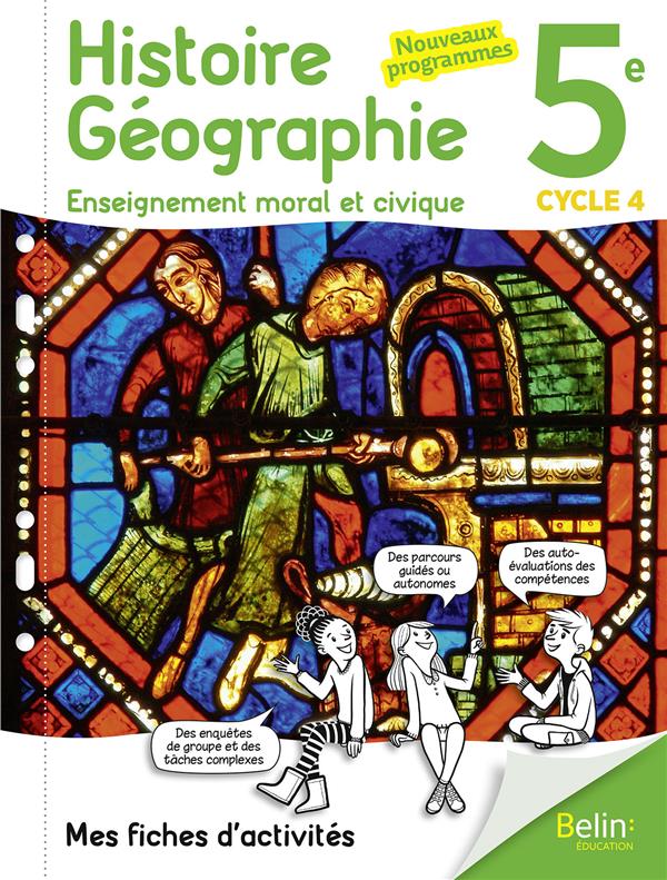 Histoire geographie emc 5e 2017 mes fiches d'activites