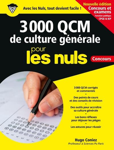 3 000 QCM DE CULTURE GENERALE POUR LES NULS CONCOURS - NE