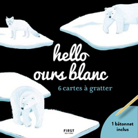 HELLO L'OURS BLANC CARTES A GRATTER