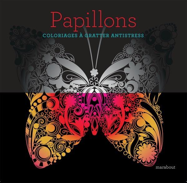 Livre a gratter papillons