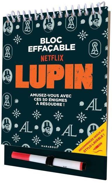 BLOC DE JEUX EFFACABLE - LUPIN