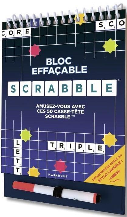 BLOC DE JEUX EFFACABLE - SCRABBLE