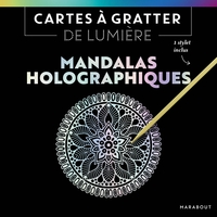 CARTES A GRATTER DE LUMIERE - MANDALAS HOLOGRAPHIQUES