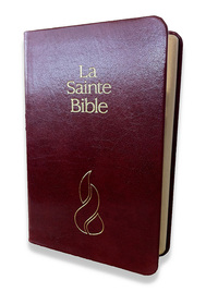 BIBLE NEG MINIATURE : FIBROCUIR GRENAT, TRANCHES OR