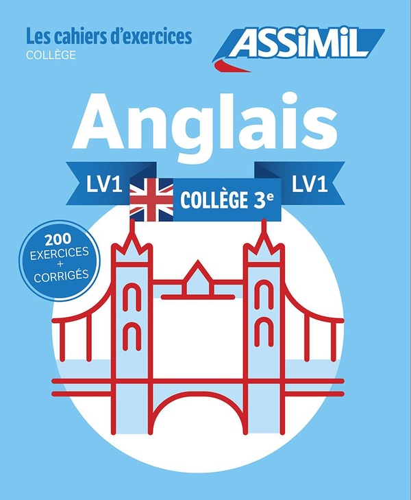 Anglais lv1 college 3e (cahier d'exercices)