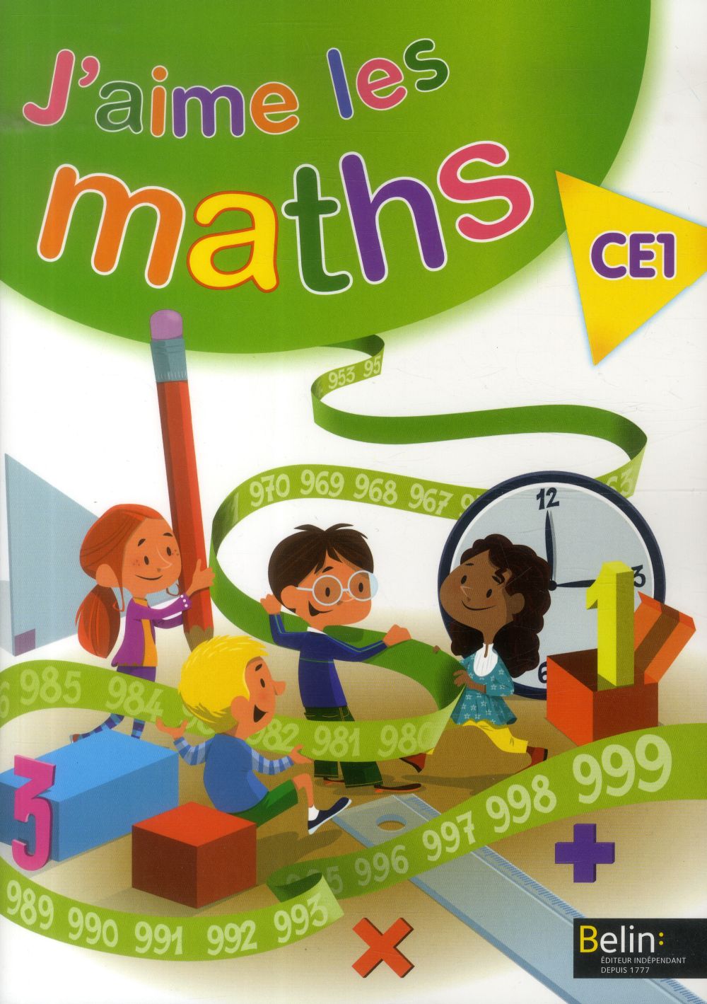 J'aime les maths ce1 - cahier-livre