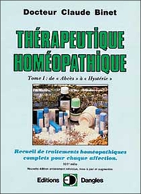 THERAPEUTIQUE HOMEOPATHIQUE T.1