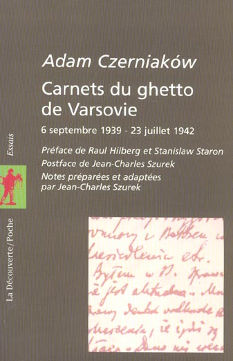 CARNETS DU GHETTO DE VARSOVIE