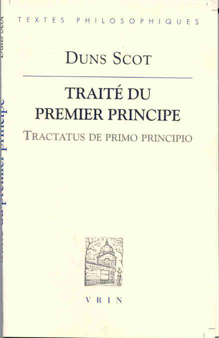 TRAITE DU PREMIER PRINCIPE - EDITION BILINGUE