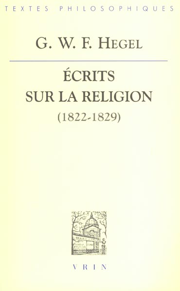 ECRITS SUR LA RELIGION (1822-1829)