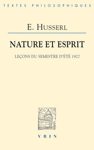 NATURE ET ESPRIT - LECONS DU SEMESTRE D'ETE 1927