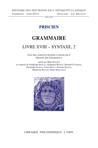 GRAMMAIRE - LIVRE XVIII  SYNTAXE 2