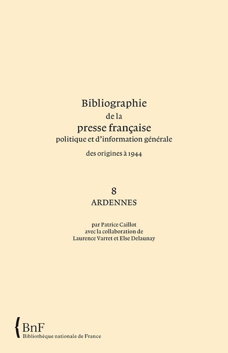 BIBLIOGRAPHIE PRESSE FRANCAISE 8-ARDENNES