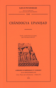 CHANDOGYA UPANISHAD - TEXTE, TRADUCTION ET NOTES PAR FERNAND HAYOT