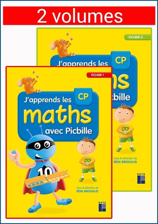 J'apprends les maths avec picbille cp - 2 volumes sous blister