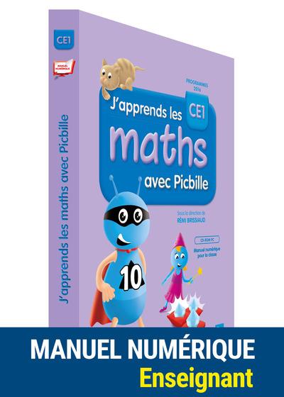 J'apprends les maths ce1 avec picbille 2016 - cd manuel multi supports