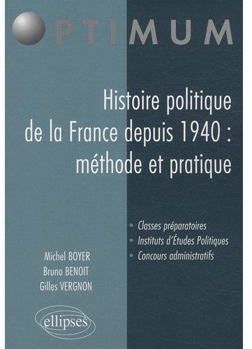 HISTOIRE POLITIQUE DE LA FRANCE DEPUIS 1940 : METHODE ET PRATIQUE