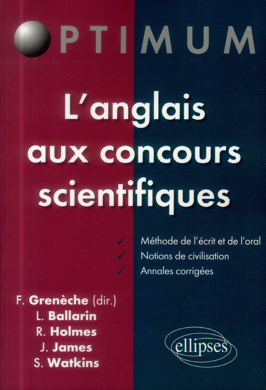 L ANGLAIS AUX CONCOURS SCIENTIFIQUES