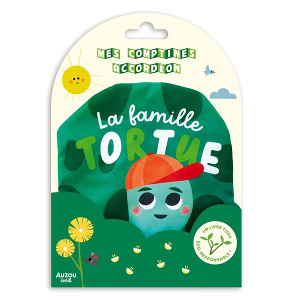 Comptines accordeon livre tissu - la famille tortue