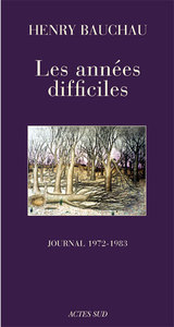 LES ANNEES DIFFICILES - JOURNAL (1972 - 1983)