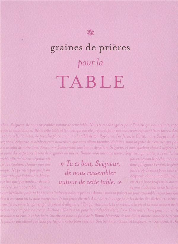 GRAINES DE PRIERES 3 - TABLE
