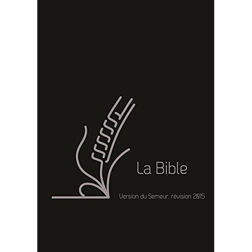 BIBLE DU SEMEUR 2015, NOIRE, CUIR, AVEC ZIP