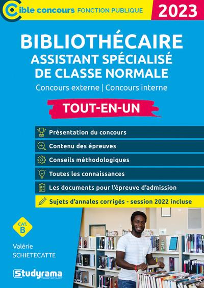 BIBLIOTHECAIRE ASSISTANT SPECIALISE DE CLASSE NORMAL  TOUT-EN-UN (CATEGORIE BA  CONCOURS 2023) - C