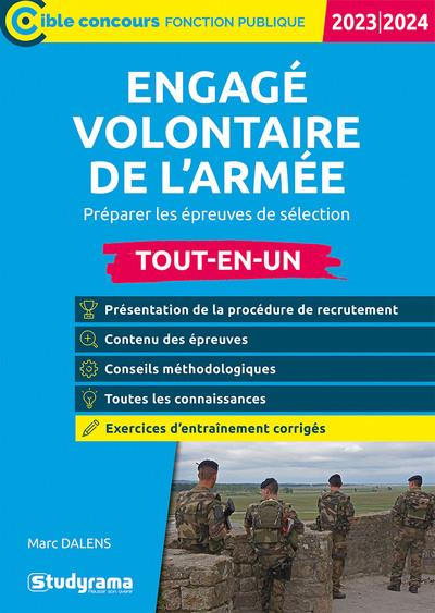 ENGAGE VOLONTAIRE DE L ARMEE  TOUT-EN-UN - PREPARER LES EPREUVES DE SELECTION  AEDITION 2023-2024