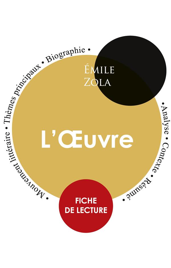FICHE DE LECTURE L'OEUVRE (ETUDE INTEGRALE)