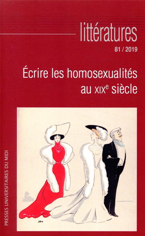 ECRIRE LES HOMOSEXUALITES AU XIXE SIECLE