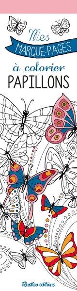 Mes marque-pages a colorier : papillons