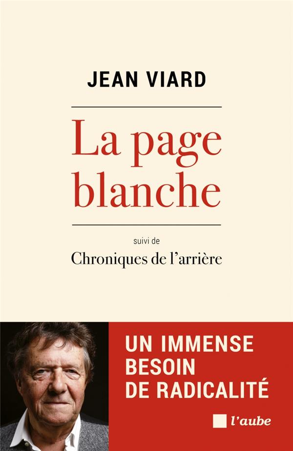 La page blanche - suivi de chroniques de l'arriere