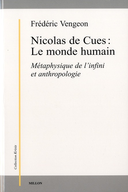 NICOLAS DE CUES : LE MONDE HUMAIN