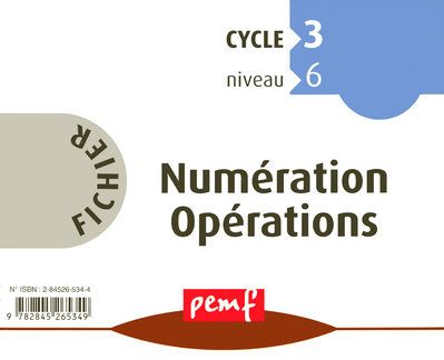FICHIER NUMERATION OPERATIONS CM2 FICHER 10