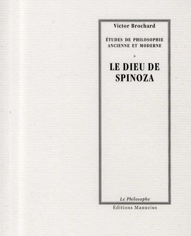 Le dieu de spinoza