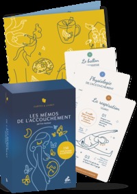 LES MEMOS DE L'ACCOUCHEMENT COFFRET - CARTES & LIVRET 156 FICHES PRATIQUES ILLUSTREES