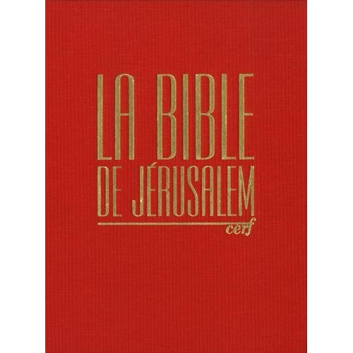 BIBLE DE JERUSALEM MAJOR TOILE ROUGE SOUS COFFRET