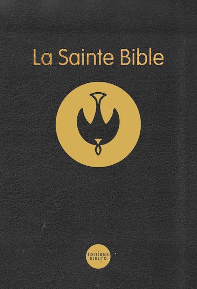 SAINTE BIBLE COLOMBE NOIRE SEMI/RIGIDE RELIEE