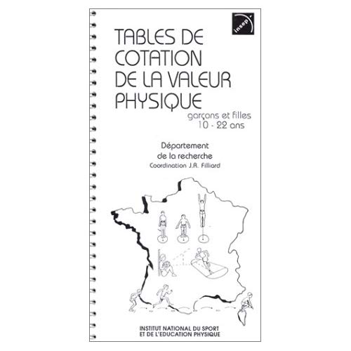 TABLES DE COTATION DE LA VALEUR PHYSIQUE.